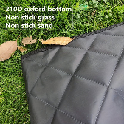 Foldable Picnic Mat 78x78in Dual Layer 240T Polyester & 210D Oxford Cloth Printed Outdoor Beach Mat for Camping – Ultrasonic Design All-Season Ground Cover