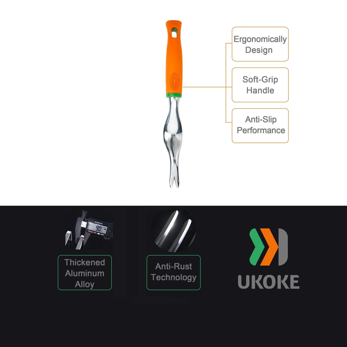 Garden Tool Set 12 Piece Aluminum Hand Tools Kit with Canvas Apron Storage Pocket Ergonomic Handle Heavy Duty Gardening Tools for Women Men Outdoor
