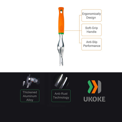 Garden Tool Set 12 Piece Aluminum Hand Tools Kit with Canvas Apron Storage Pocket Ergonomic Handle Heavy Duty Gardening Tools for Women Men Outdoor