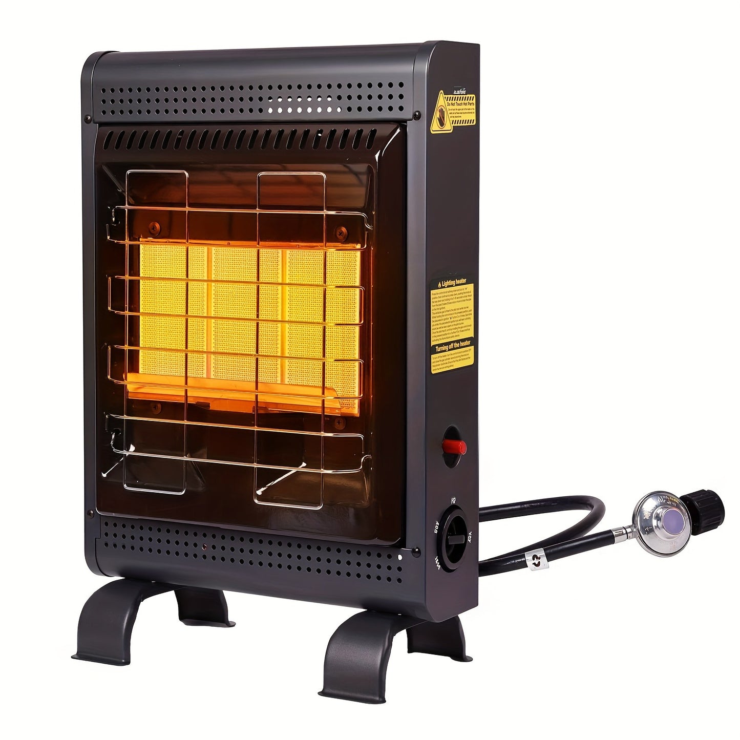 Infrared Propane Heater 18,000 BTU Indoor & Outdoor, Cabinet Heater with ODS & Tip-Over Protection, 3 Heat Modes, 450 Sq Ft Coverage, 69-Hr Burn – Patio, Garage, Camping, Greenhouse