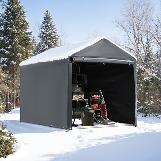 Outdoor Storage Shed Carport Canopy Portable Shelter PE Tarpaulin