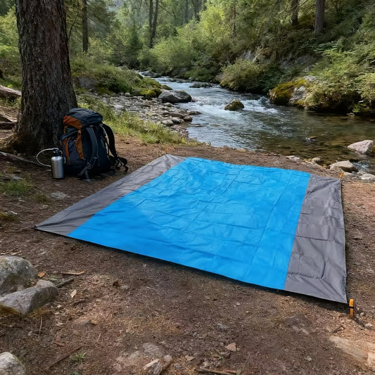 Picnic Blanket Large Outdoor Mat 83"x79" Waterproof Polyester – Lightweight Foldable Camping Mat for Beach, Gatherings, Sunbathing & Lawn