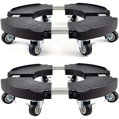 Plant Caddy with Wheels | 330 Lbs Heavy Duty, 8 Lockable Casters, Fits 8"-22" Pots