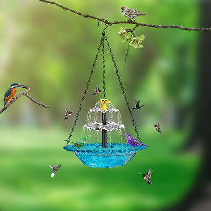 Solar Bird Bath Fountain 3-Tier with Pump – Garden Water Feature