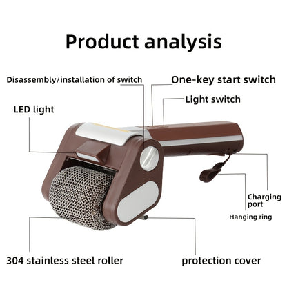 BBQ Grill Brush Electric Wireless Barbecue Cleaner Scraper for Grill Grates