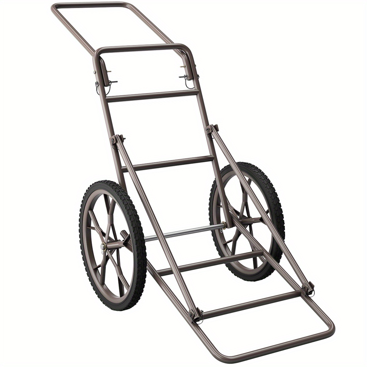 Deer Cart Folding Hunting Hauler 500 lbs Heavy-Duty Steel Frame 17" Wheels Utility Gear Dolly for Game & Tree Stand Transport