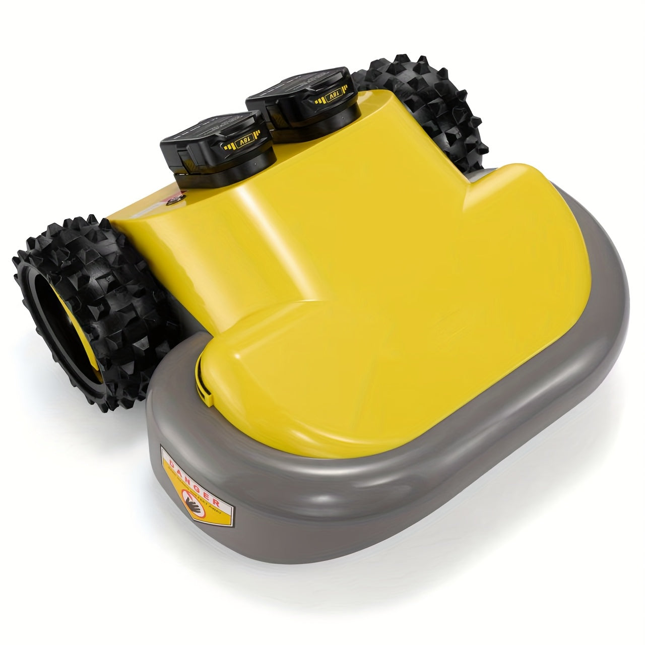 Remote Control Lawn Mower Electric Self-Propelled 20-Inch, Dual 18V Battery, 60-Min Runtime, 30° Slope Capable, 3-Level Height Adjust, Lightweight Portable