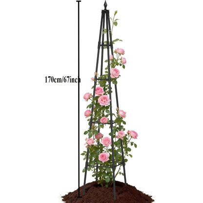 Steel Garden Trellis Arch 7ft PE-Coated Climbing Plants Vegetables