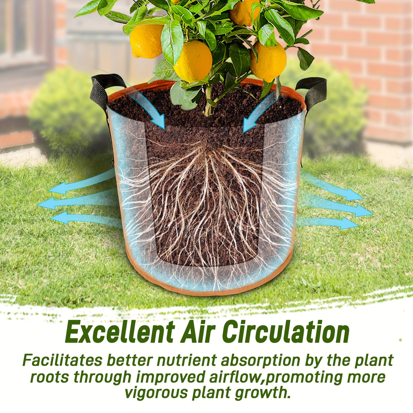 5/7/10/15 Gallon Plant Grow Bags, 7Pack Colourful Fabric Planters Plant Pots Garden Bags To Grow Vegetables With Reinforced Handles, Aeration Growing Bags For Flower Fruit