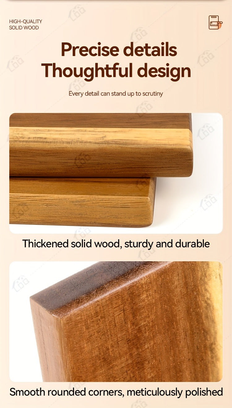 Charcuterie Board Wood 36x11 Extra Long Serving Board with Handles & 2 Display Bases for Parties Wedding Camping Easter Gifts