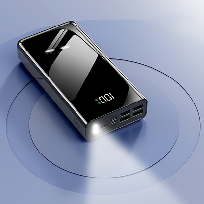 Portable Charger 50000mAh Large Capacity Power Bank LED Light Power Display Multi-Port USB-C Micro USB Fast Charge for Phones Electronics Outdoor Travel