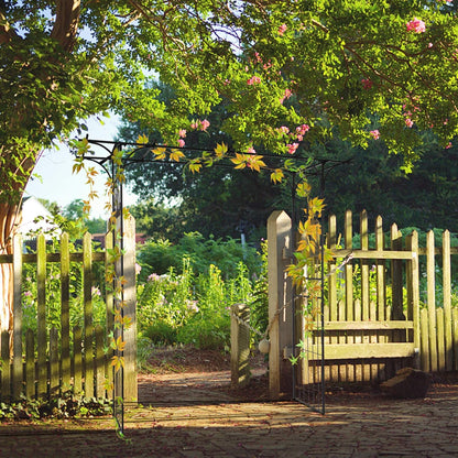 Garden Arbor Arch Metal Rustproof Wedding Climbing Plant Trellis