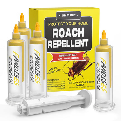 Roach Killer Gel | 4-Pack Syringe Kitchen Bathroom Crack Crevice Trap