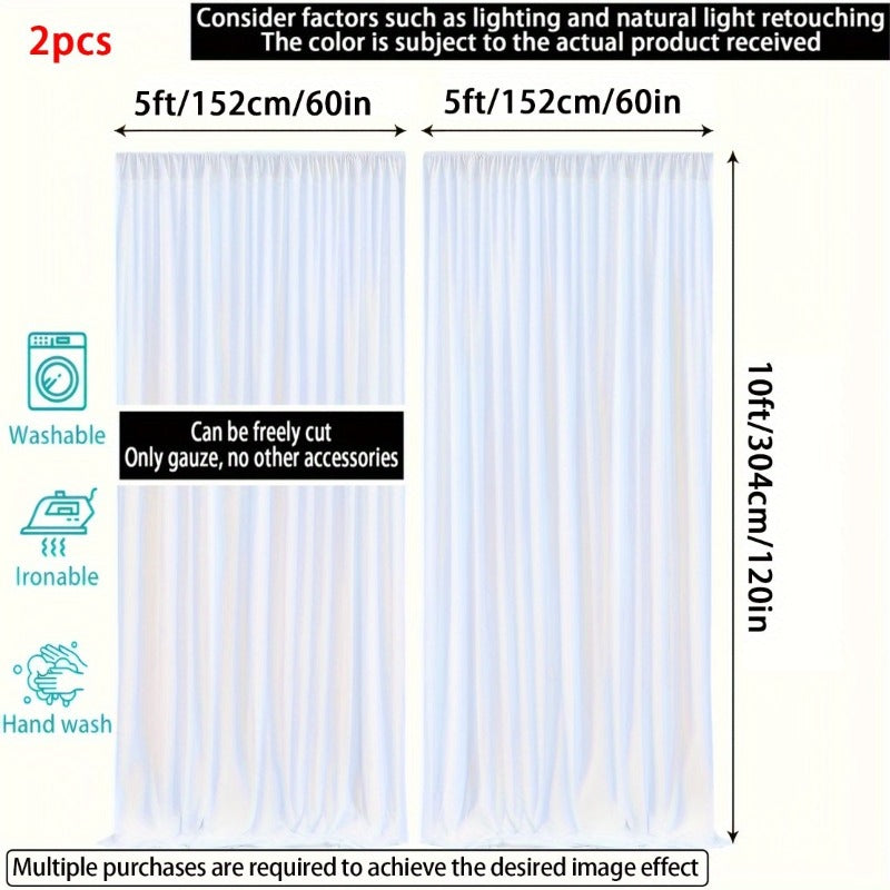 Outdoor Sheer Curtains Mosquito Net Drapes, 2/4 Pcs White Transparent Rod Pocket Handcraft Fabric, Adjustable for Gazebo Porch Patio Backyard Courtyard Cottage, Indoor Wedding Decor