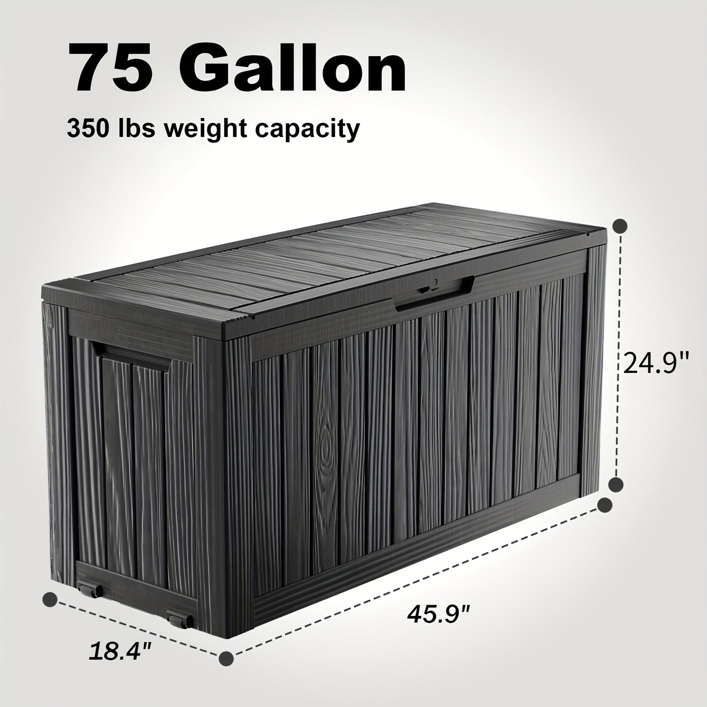Deck Box XL Resin Lockable Weatherproof UV | Patio Pool Cushion Garden