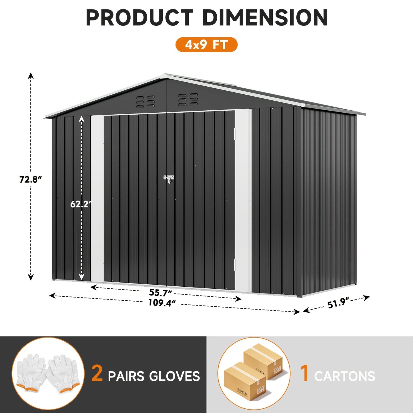 Polycarbonate Greenhouse Kit with Heavy Duty Frame – Garden Shed