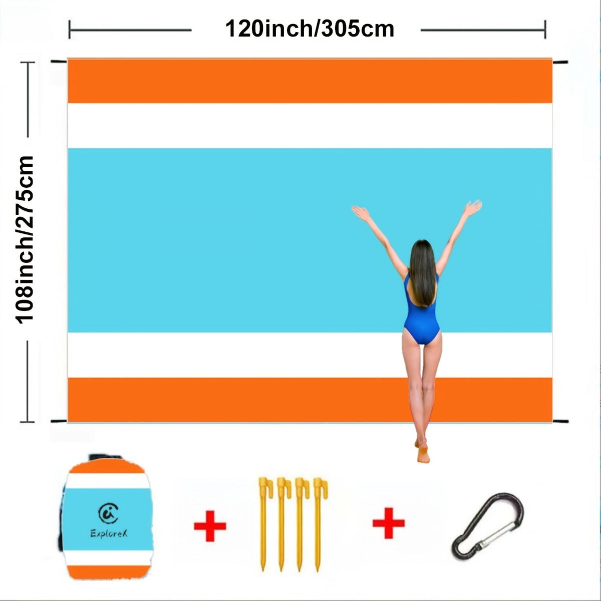 Sandproof Beach Blanket Oversized Extra Large Quick Dry Picnic Mat for Beach Camping Travel – Bohemia Dolphin Sailor Turtle Fish Patterns, 2-10 Adults
