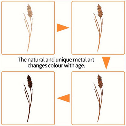 Metal Flower Stems | Rusty Wild Bouquet Vase Outdoor Garden Decor