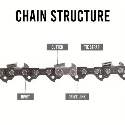 Chainsaw Chain Replacement Alloy | Wood Cutting Logging Tree Trimming