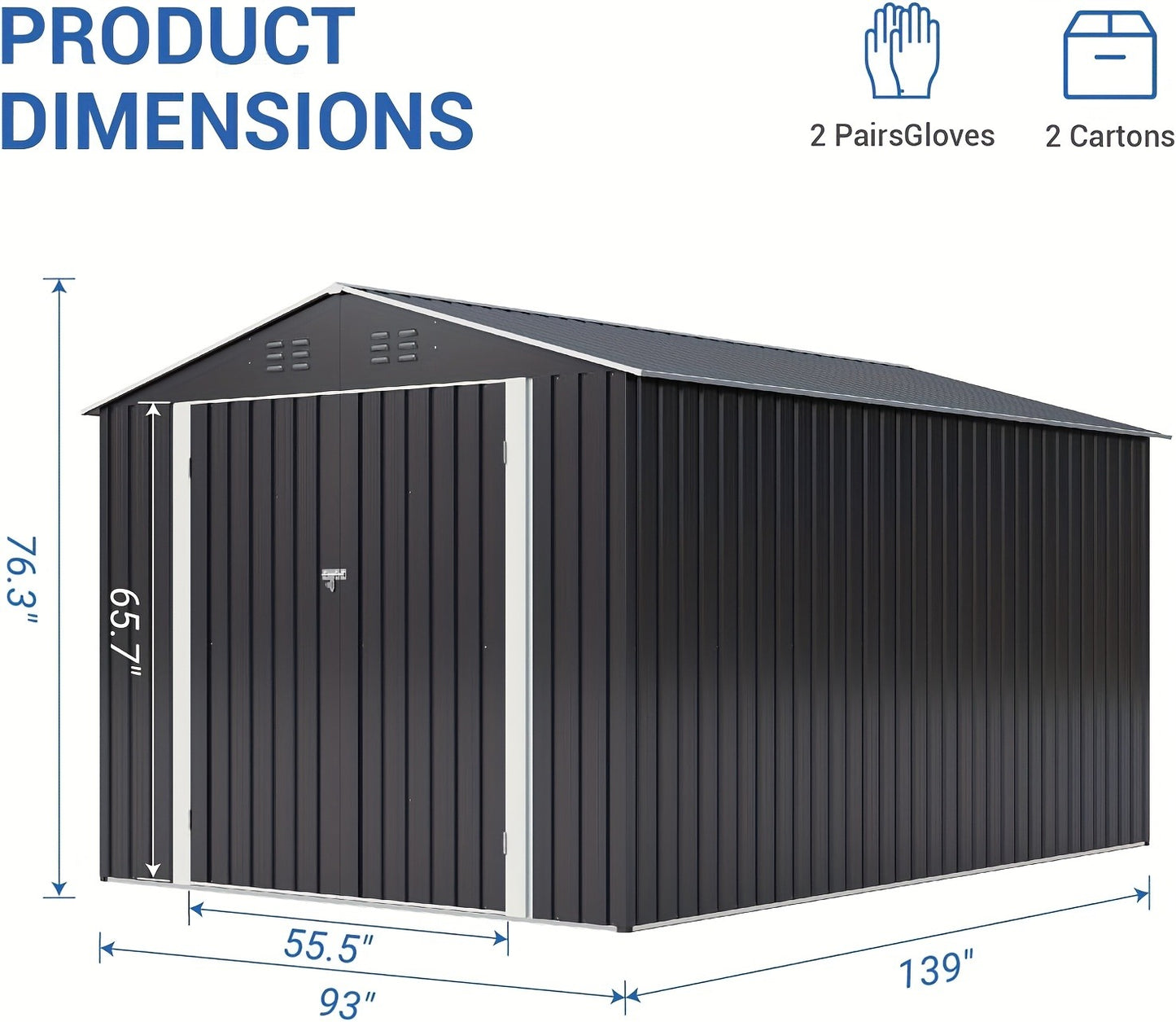 Polycarbonate Greenhouse Kit with Heavy Duty Frame – Garden Shed