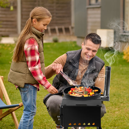 Tent Wood Stove Portable | Camping Heating Cooking Hot Tent Winter