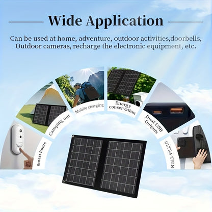 Solar Panel Charger | Foldable Portable Camping RV Power Station Laptop