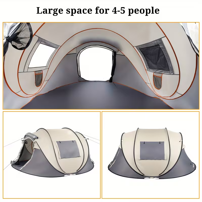 Large Camping Tent 5-8 Person Automatic Pop Up Outdoor Family Shelter