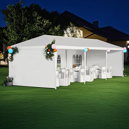 10x30ft Outdoor Party Tent Canopy with 5 Removable Sidewalls