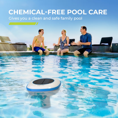 Solar Pool Ionizer – Chemical-Free Floating Purifier for Pools Up to 45,000 Gal