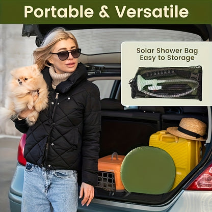 Camping Shower Tent Kit Pop Up Privacy Tent Solar Shower Bag 20L
