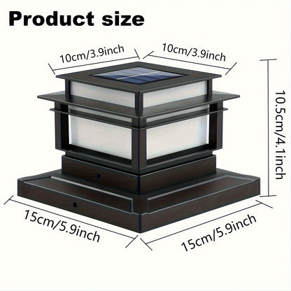 Solar Column Cover Light 6 Pack – LED Fence Post Cap Lights
