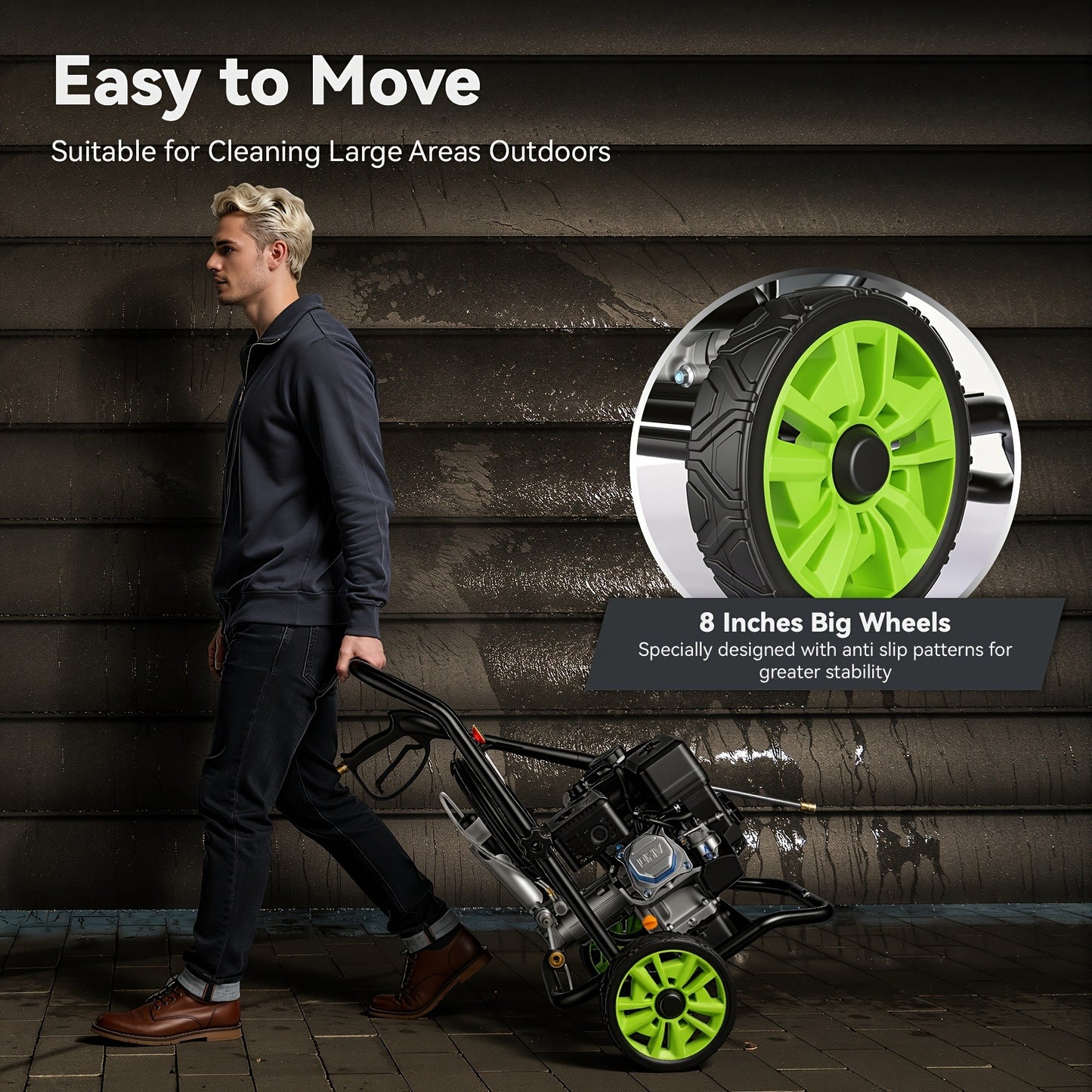 4200PSI Gas Pressure Washer 4.0GPM 212CC Commercial Power Washer with 25ft Hose, 5 Nozzles – EPA/CARB/ETL Certified for Patio, Driveway, Vehicle