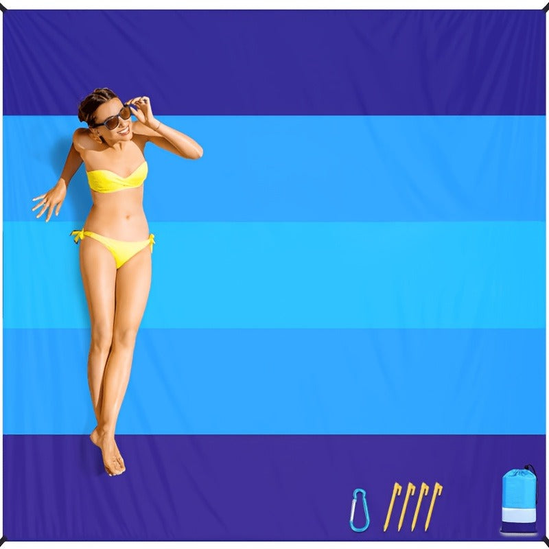 Outdoor Picnic Blanket Sand Free Large Beach Mat Portable Foldable for Travel Camping Beach Days – Lightweight Sand-Proof Ground Cover for Everyone
