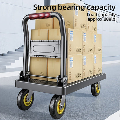 Folding Flat Cart Heavy Duty 660-800 lbs Capacity Silent Swivel Wheels Moving Hand Truck