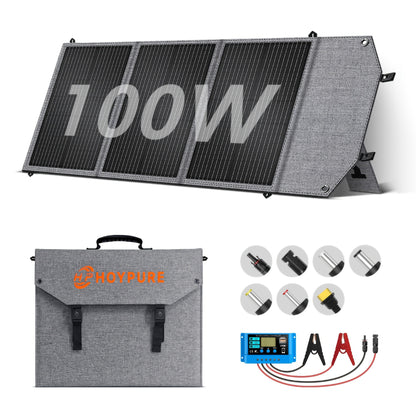 Portable Power Station 1024Wh LiFePO4 Solar Generator - UPS Backup Battery with AC 110V, DC, USB, USB-C & LED Light, 100W Solar Panel Option for Camping, RV, Home Outage & Travel