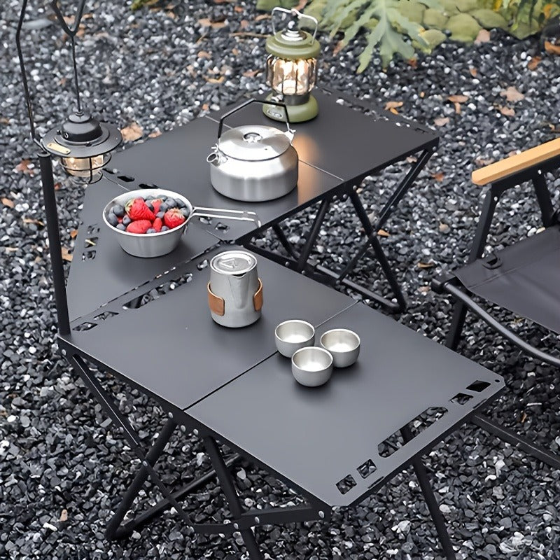 Folding Camping Table Portable Lightweight 3-Leg Outdoor Table for Picnic BBQ