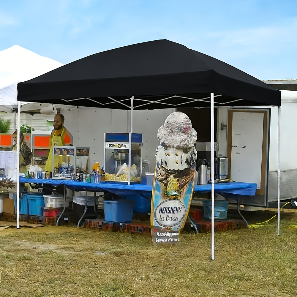 10x10 Pop Up Canopy Tent Heavy Duty 420D Oxford UPF50+ Straight Legs