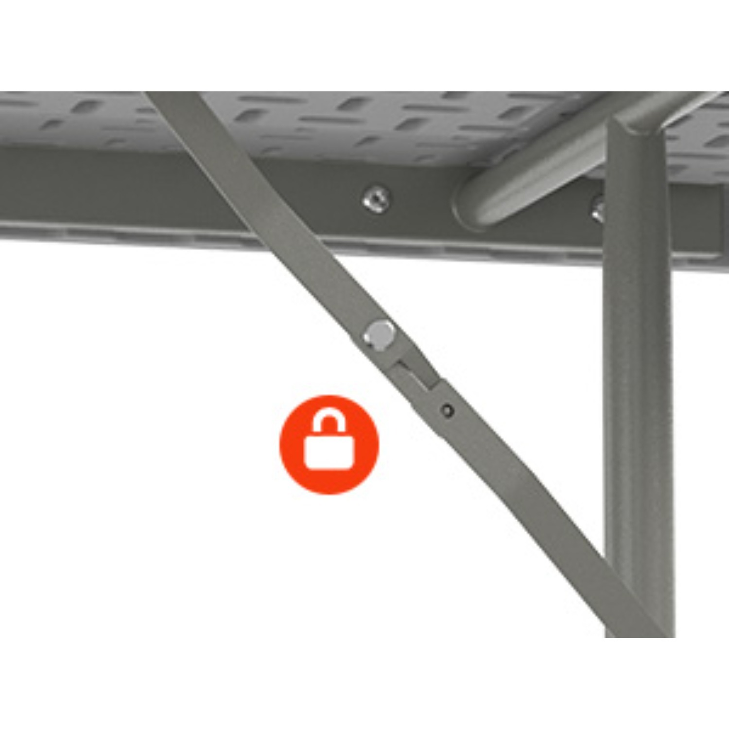 Folding Table 6 ft Narrow HDPE Top 350 lbs Capacity Steel Frame Portable Indoor Outdoor Table for Party, Buffet, Camping & Office