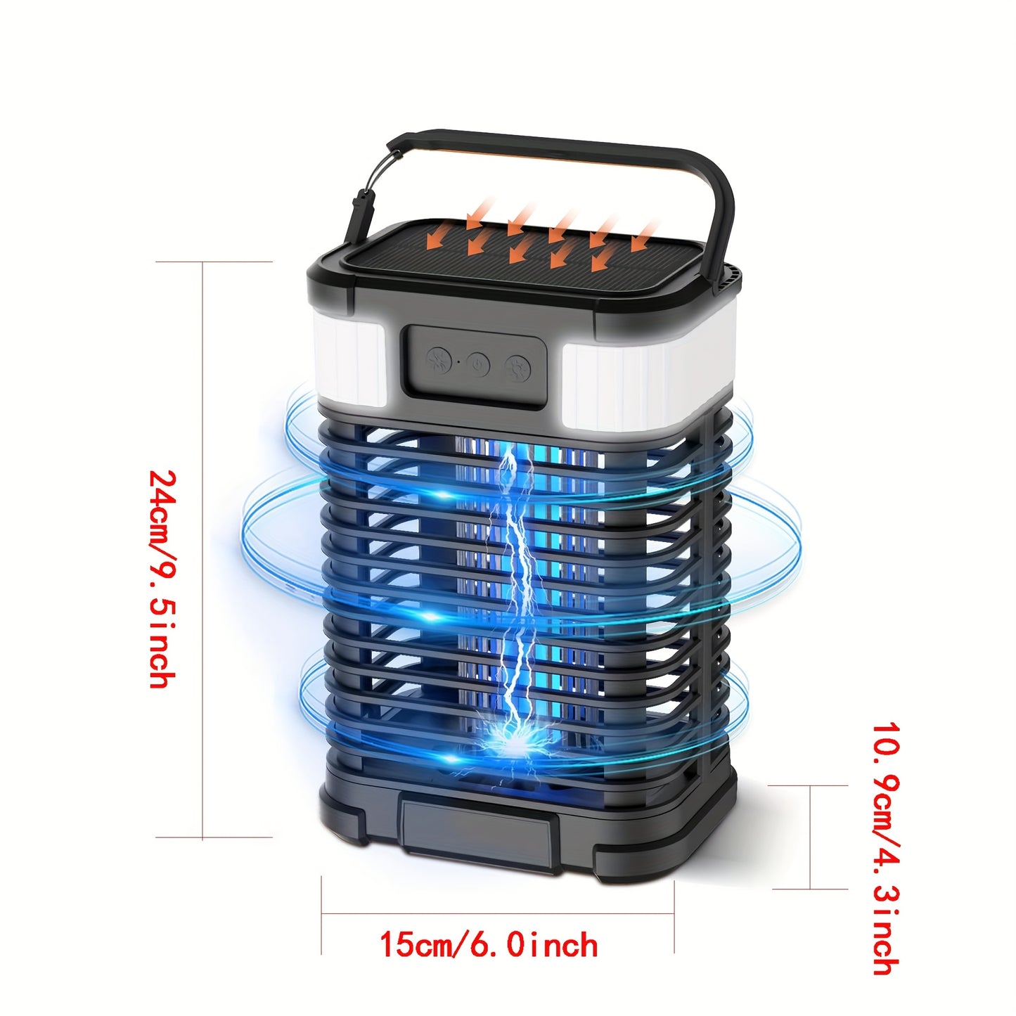 Bug Zapper | Solar 5-in-1 Lantern 3500mAh Indoor Outdoor Garden Camping