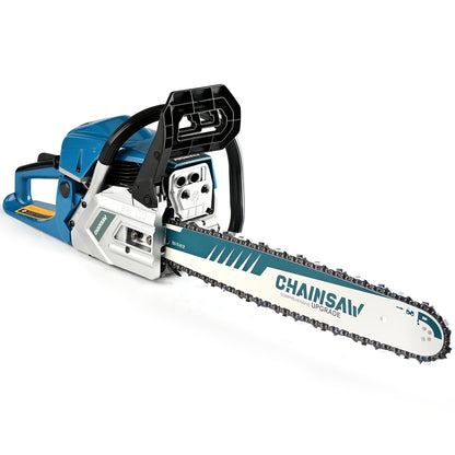 Heavy Duty Chainsaw | Gas Powered Forestry Wood Cutting Farm Yard