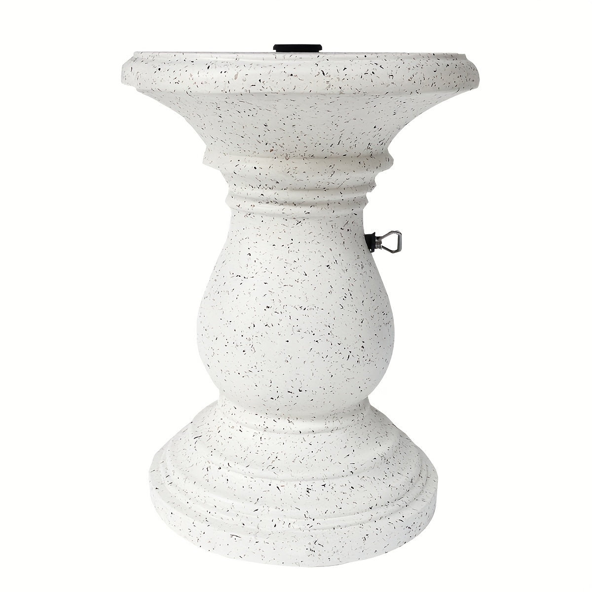 Outdoor Umbrella Side Table with Hole – Concrete Patio Table for Porch Poolside Picnic, Modern Durable Coffee Table