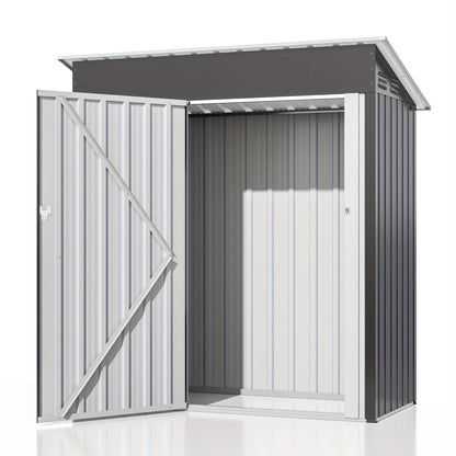 Outdoor Storage Shed | Metal Lockable Backyard Patio Garden Garage