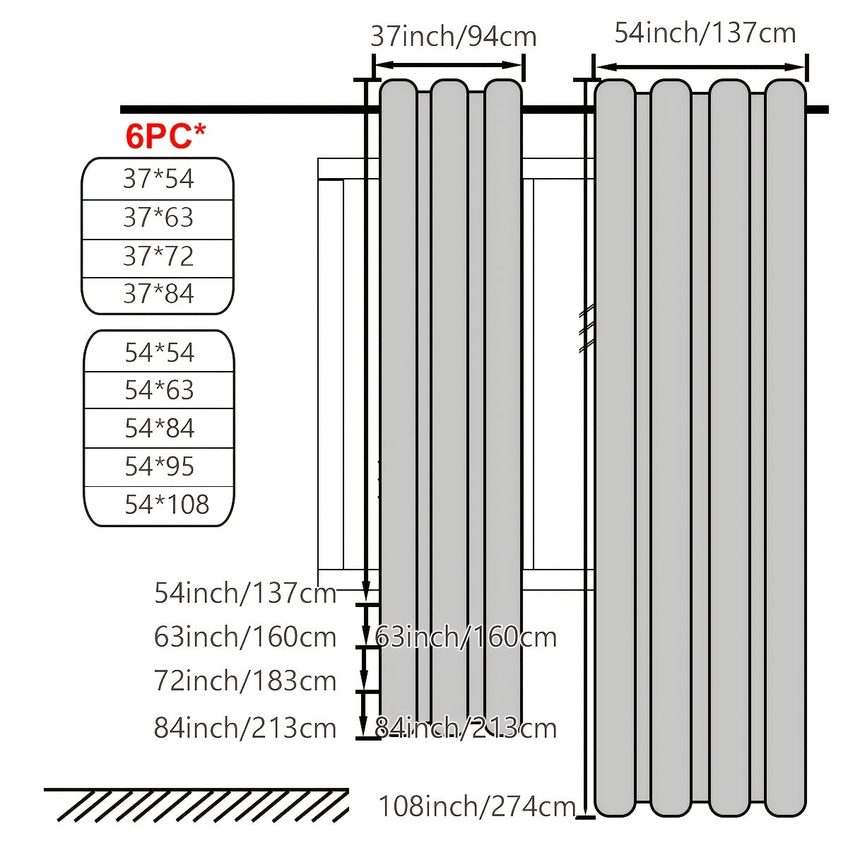 Sheer Curtains Outdoor Voile Drapes 6 Pack – Semi-Transparent Light Filtering Grommet Top Panels for Porch Patio Pergola Balcony Pool Privacy