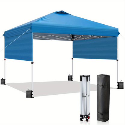 Pop Up Canopy Tent 10x10 FT One-Push Setup UPF50+ with Sidewalls