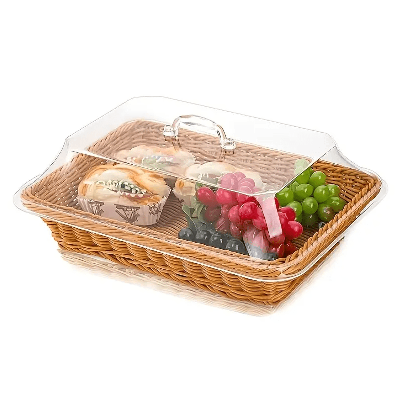 Bread Basket Woven | Fruit Dessert Snack Tray Kitchen Home Decor