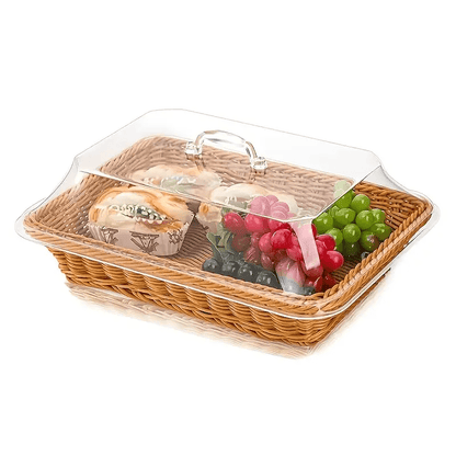 Bread Basket Woven | Fruit Dessert Snack Tray Kitchen Home Decor