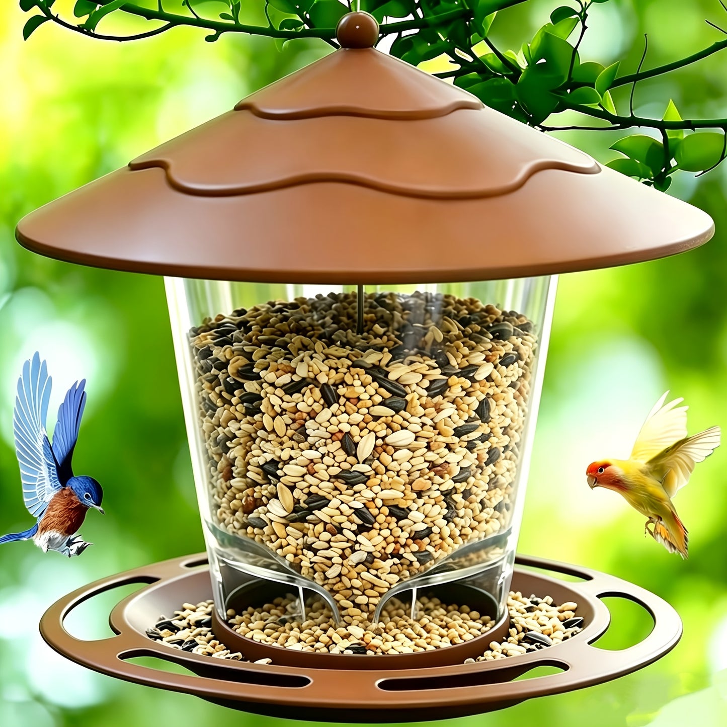 Hummingbird Feeder - 3D Automatic Outdoor Garden Hanging Bird Feeder