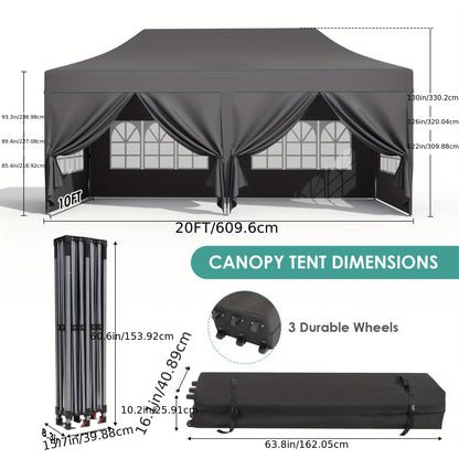 Pop Up Canopy Tent with Sidewalls | Outdoor Party Wedding Backyard