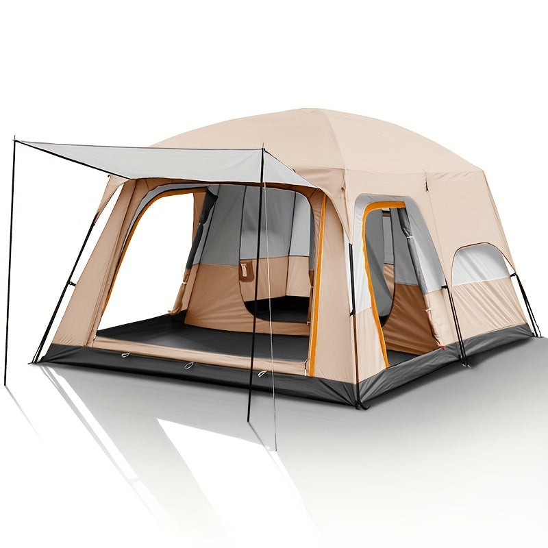Large Camping Tent 2-Room Family Cabin 6-12 Person Mosquito Net