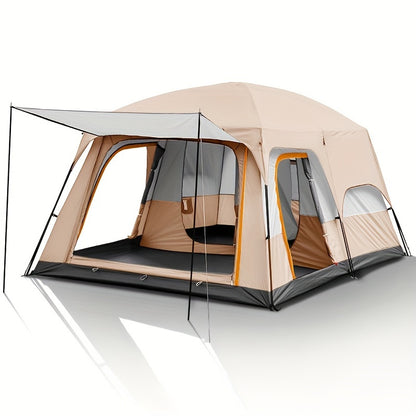 Large Camping Tent 2-Room Family Cabin 6-12 Person Mosquito Net